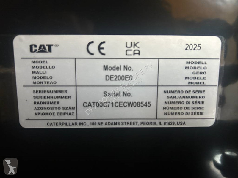 Строительное оборудование Caterpillar DE200E0 -...