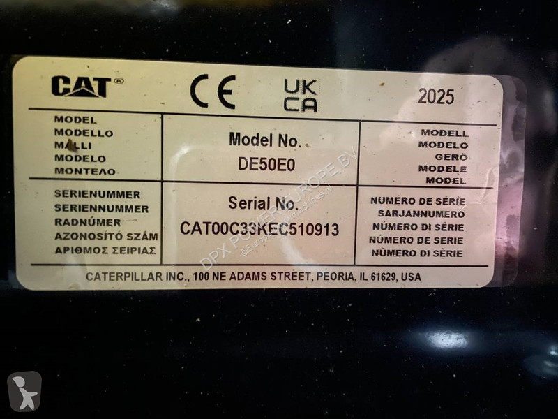 Stavebný stroj Caterpillar DE50E0 - 50 kVA...