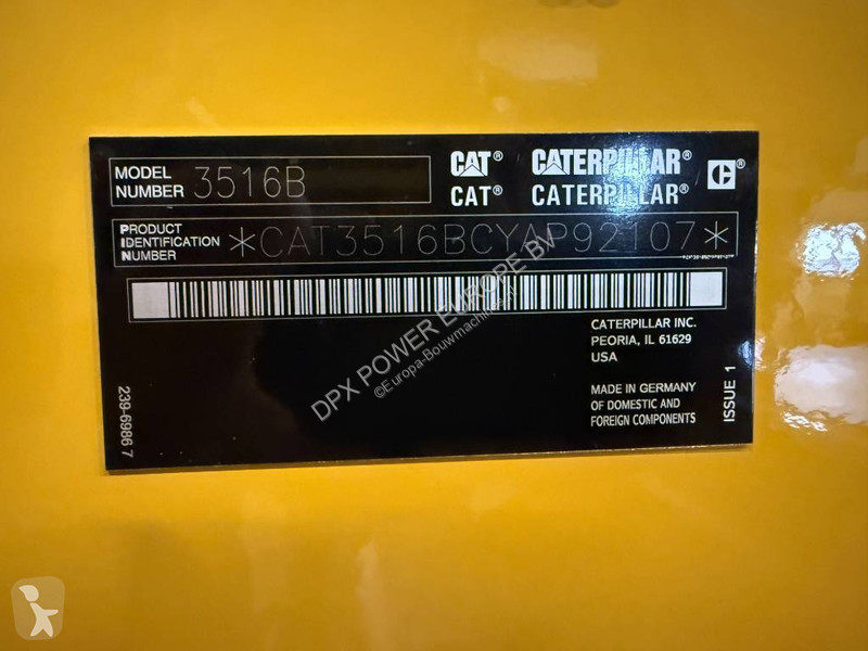 Stavebný stroj Caterpillar 3516B - 2.250 kVA...