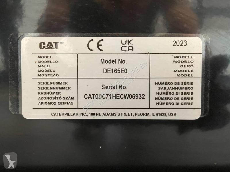 آلة لمواقع البناء Caterpillar DE165E0 - 165 kVA...