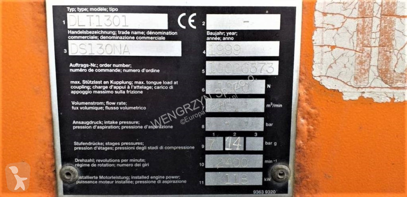 Utilaje de santier  Kompresor COMPAIR DEMAG