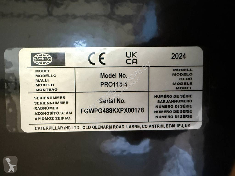 آلة لمواقع البناء FG Wilson PRO115-4 - 115 kVA...
