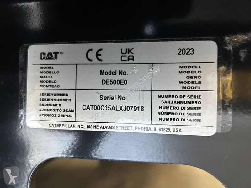 Material de obra Caterpillar DE500E0 - C15 -...