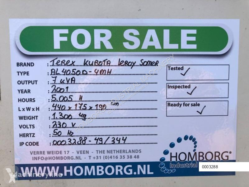 Vägbyggmaterial Terex Kubota Leroy Somer 7 kVA...