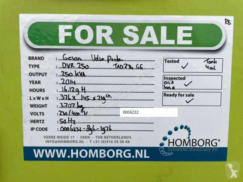 Materiaal voor de bouw Gesan DVR 250 Volvo...