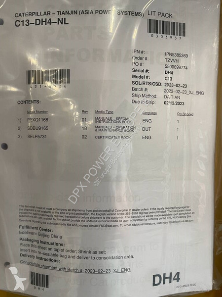 Строительное оборудование Caterpillar DE450E0 -...