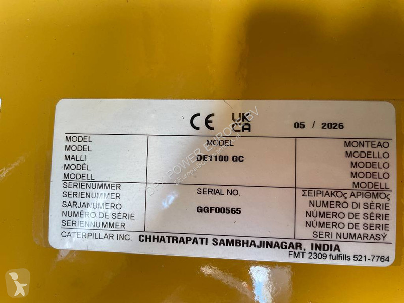 Stavebný stroj Caterpillar DE1100GC - 1.100 kVA...