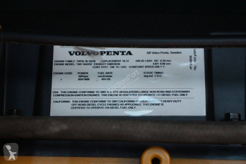 Будівельне обладнання Volvo Penta TAD 1642 GE
