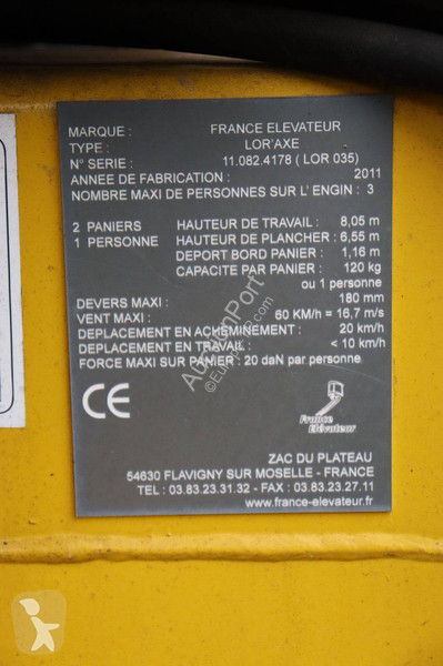 Matériel de chantier  LOR'AXE