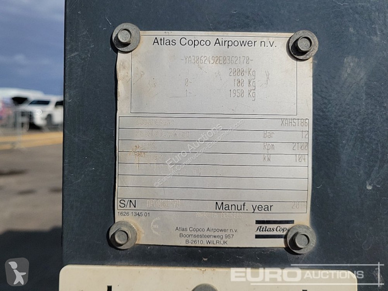 Materiaal voor de bouw Atlas Copco XAHS 186