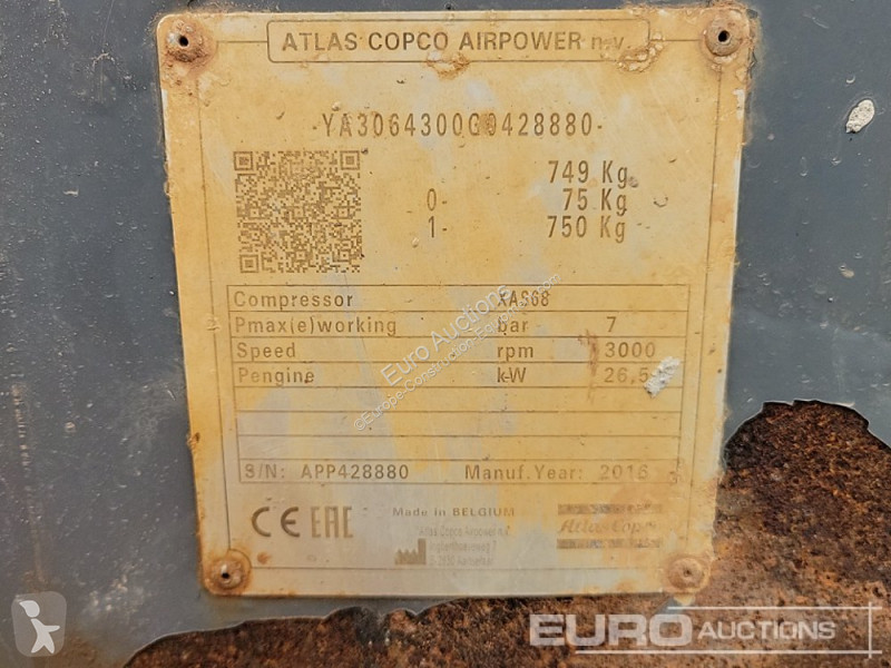 Materiaal voor de bouw Atlas Copco XAS68