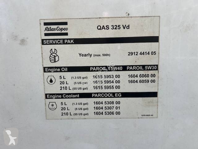 Material de obra Atlas Copco QAS 325 Vd