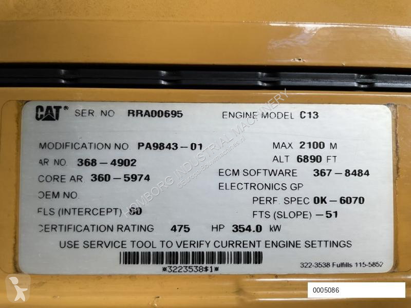 Material de obra Caterpillar C13 Leroy Somer...