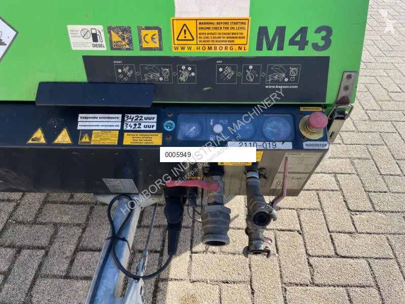 Material de obra Kaeser M43 Kubota 4,2 m3 / min...