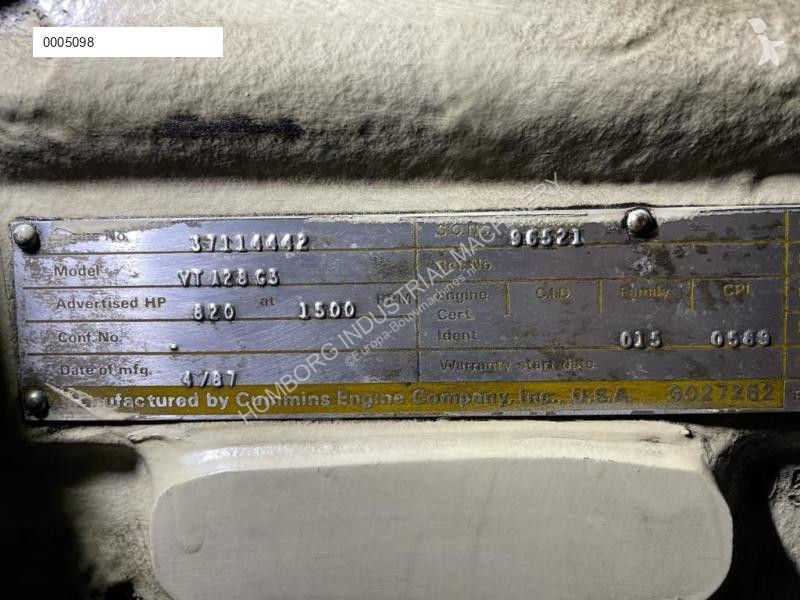 Material de obra Cummins VTA 28 G3 Siemens 650...