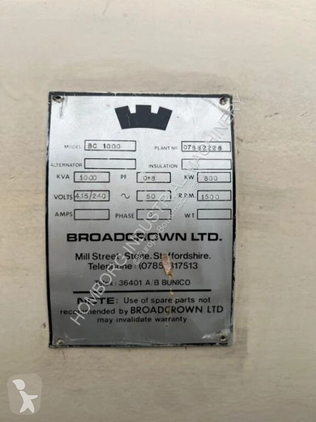 Entreprenørmaskiner Broadcrown 1000 kVA...