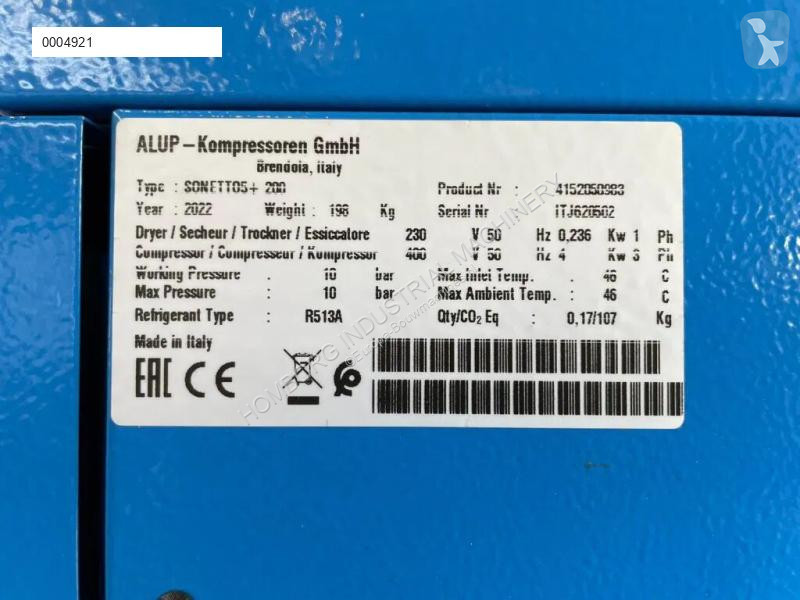 Entreprenørmaskiner Alup Kompressoren Sonetto 5...