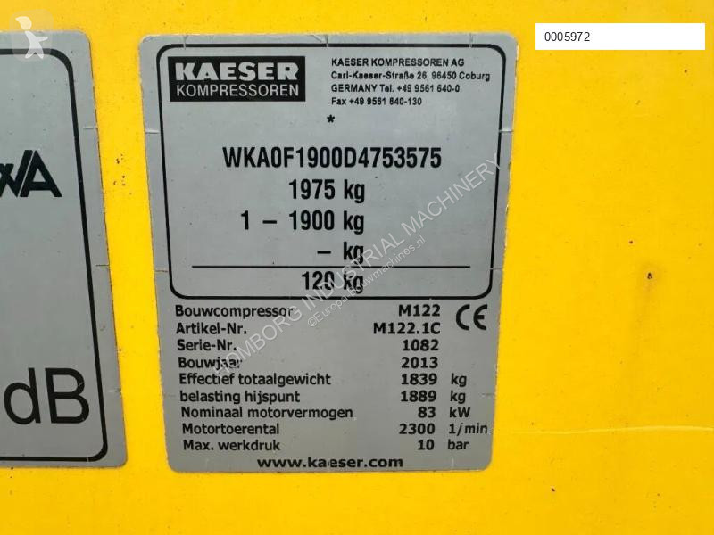 Material de obra Kaeser M122 Deutz 11.1 m3 /...