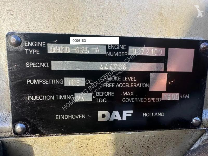 Materiaal voor de bouw DAF DHTD 825 A 80 kVA...