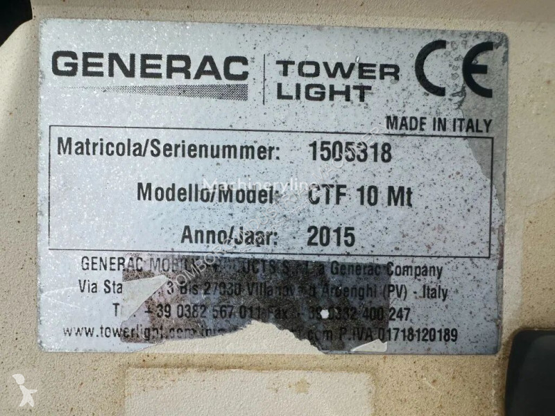 Material de obra Generac CTF10M 10 meter 230...