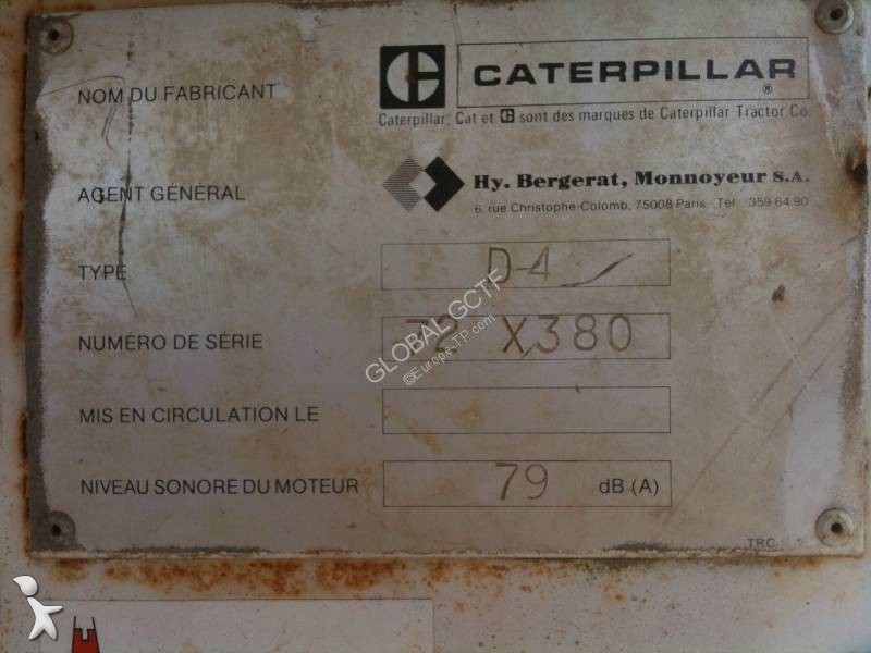 Material de obra Caterpillar D4 E