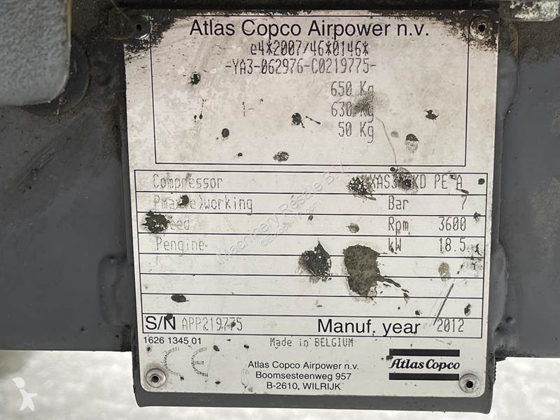 Entreprenørmaskiner Atlas Copco XAS 37 KD