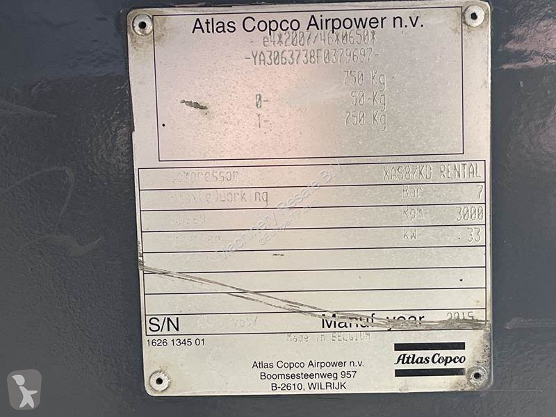 Entreprenørmaskiner Atlas Copco XAS 87 KD