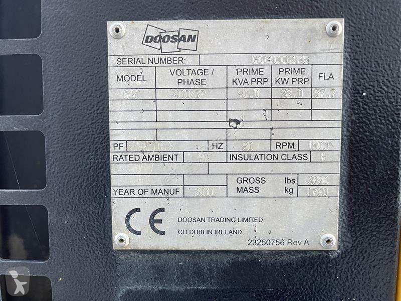 Material de obra Doosan G 40