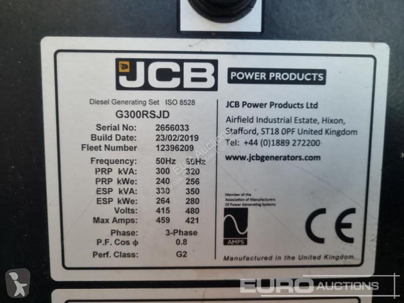 Material de obra JCB G300RSJD