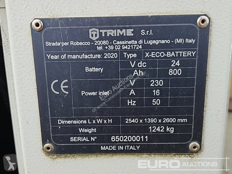 Stavební vybavení  X-ECO-BATTERY