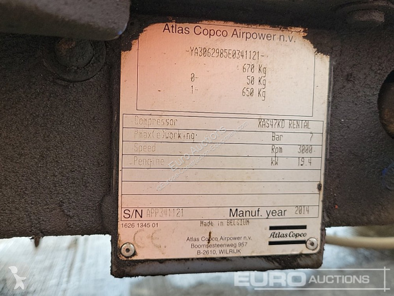 Materiaal voor de bouw Atlas Copco XAS47KD