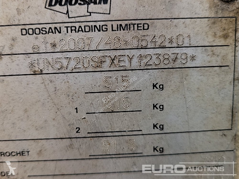 Materiaal voor de bouw Doosan 720