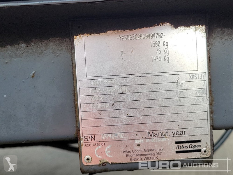 Materiaal voor de bouw Atlas Copco XAS 137