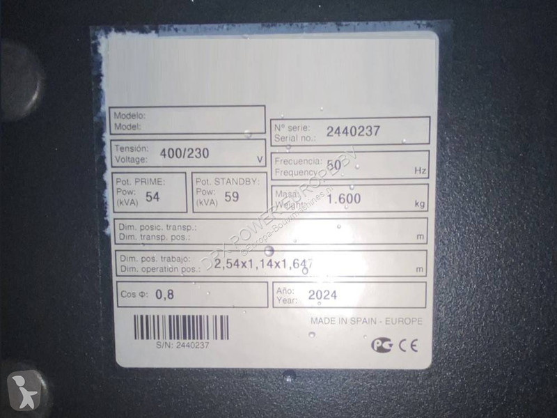 Entreprenørmaskiner Deutz TCD2.9L4 - 60 kVA...