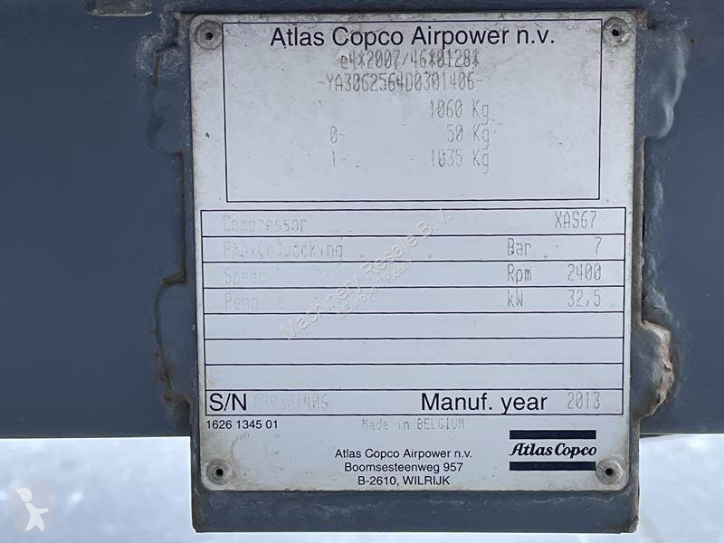 Materiaal voor de bouw Atlas Copco XAS 67 DD - N