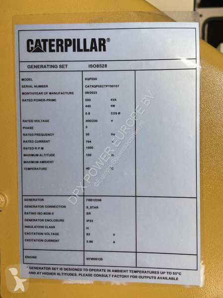 آلة لمواقع البناء Caterpillar XQP550 -...