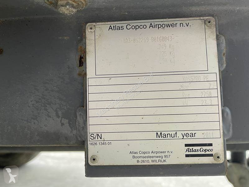 Materiaal voor de bouw Atlas Copco XAS 57 DD