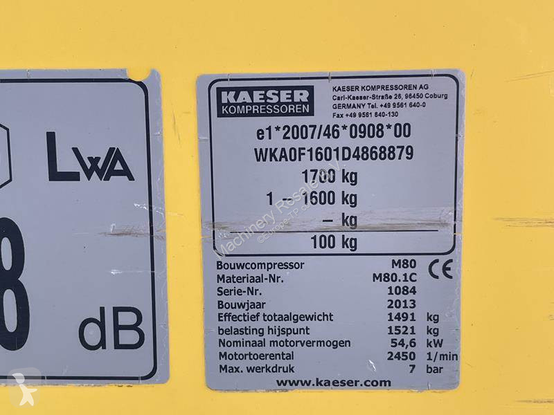 Materiaal voor de bouw Kaeser M 80 - N