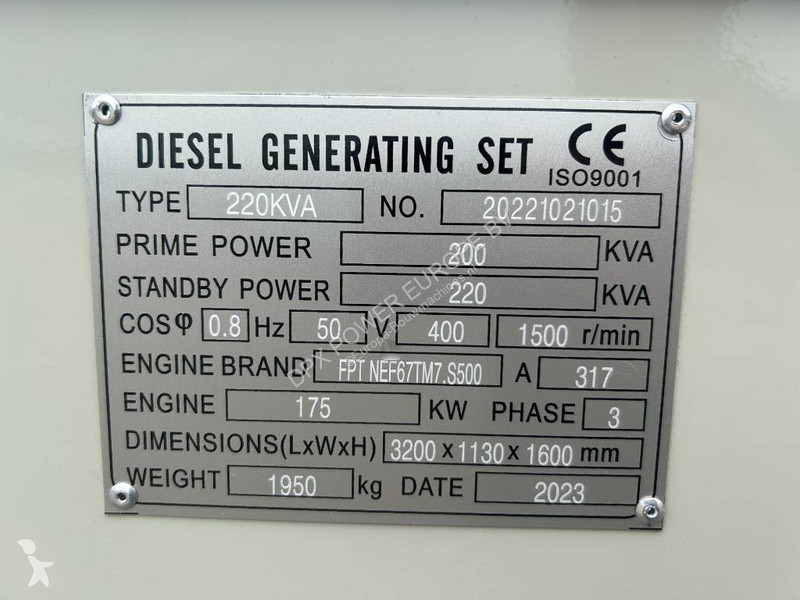 Materiaal voor de bouw Iveco NEF67TM7 - 220 kVA...