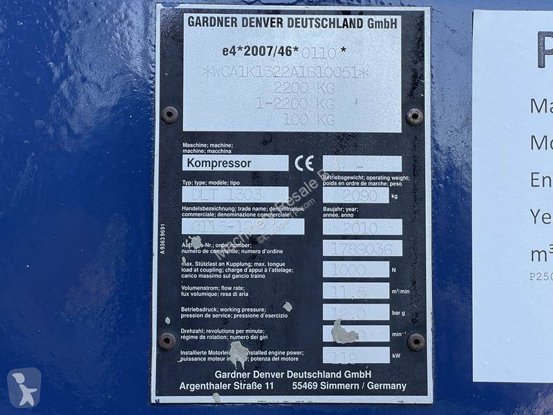Mezzo da cantiere Compair C 115 - 12 - N