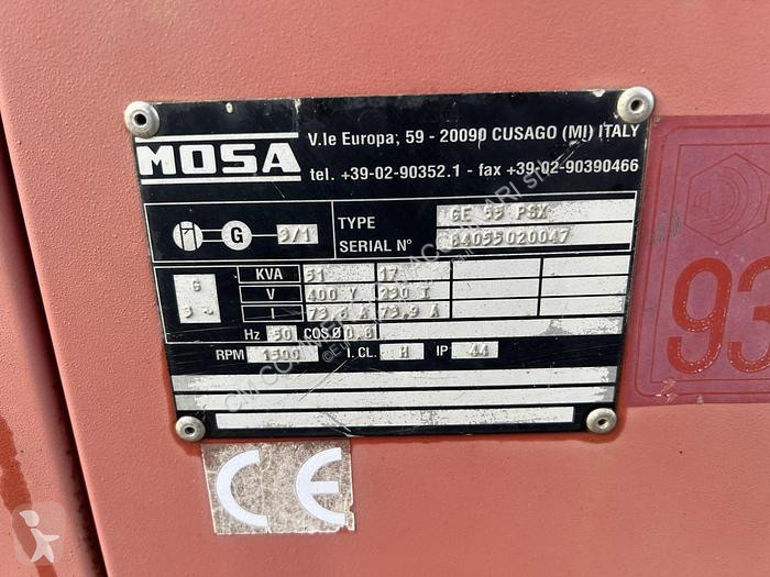 Entreprenørmaskiner Mosa GE 55 PSX