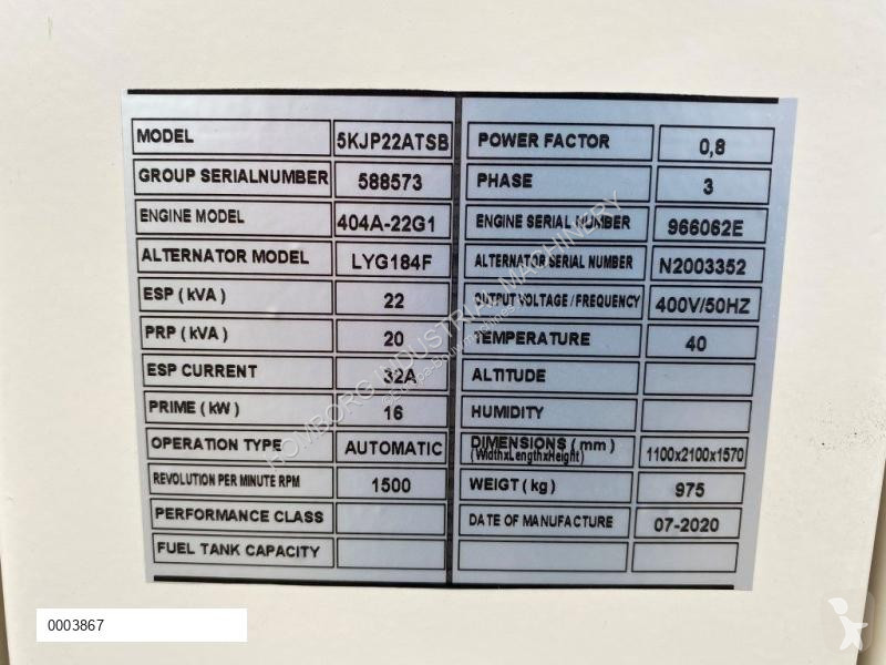 Materiaal voor de bouw Perkins 22 kVA...