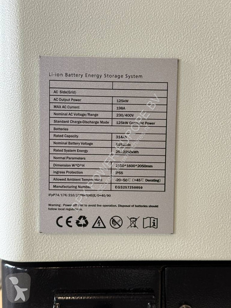 Stavebný stroj  - Battery BESS EGS -...