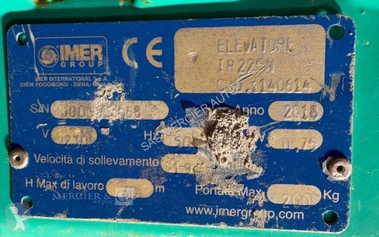 Будівельне обладнання Imer treuil pour echafaudage