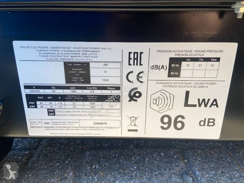 Materiaal voor de bouw SDMO J88 - 88 kVA...