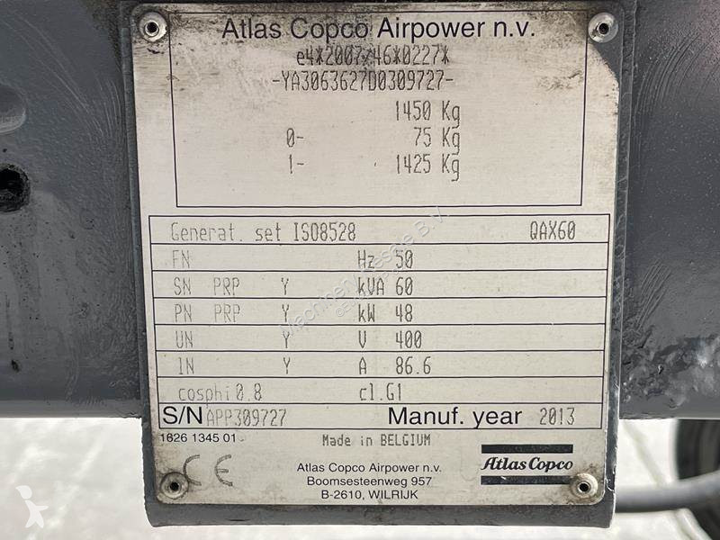 آلة لمواقع البناء Atlas Copco QAX 60