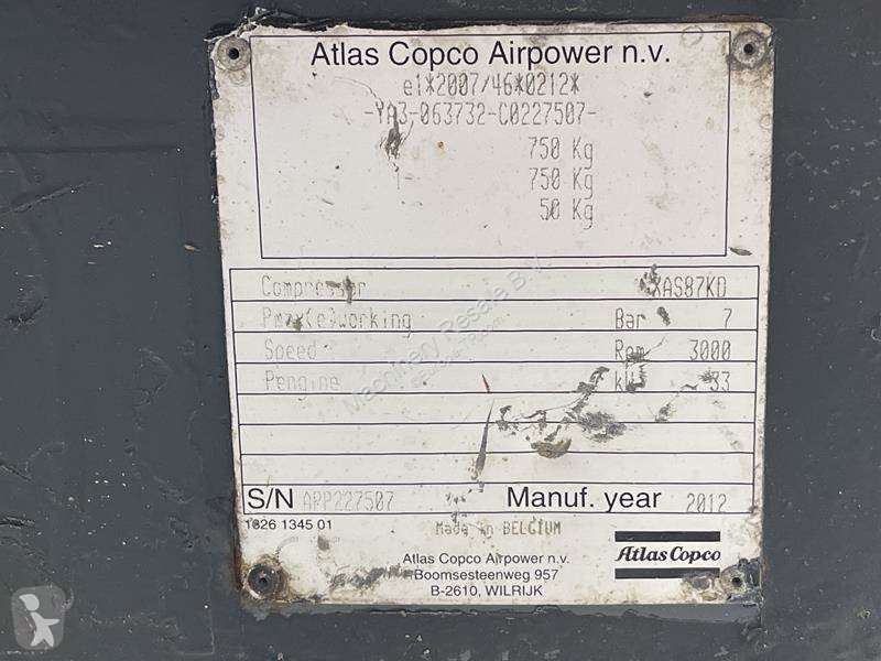 Entreprenørmaskiner Atlas Copco XAS 87 KD
