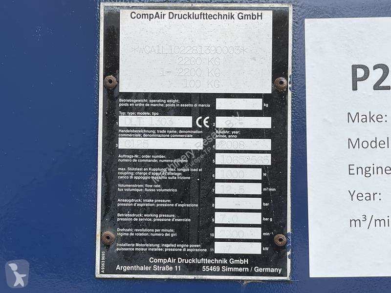 Material de obra Compair C 125 - N