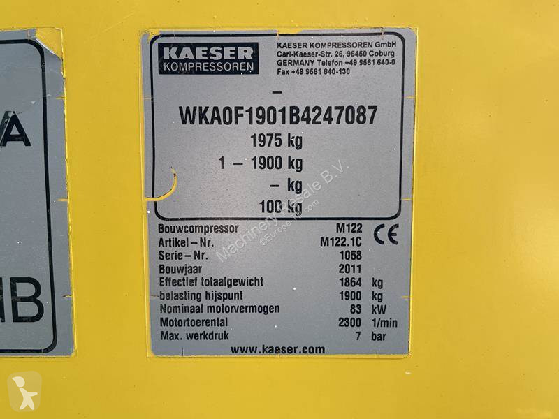 Materiaal voor de bouw Kaeser M 122 - N