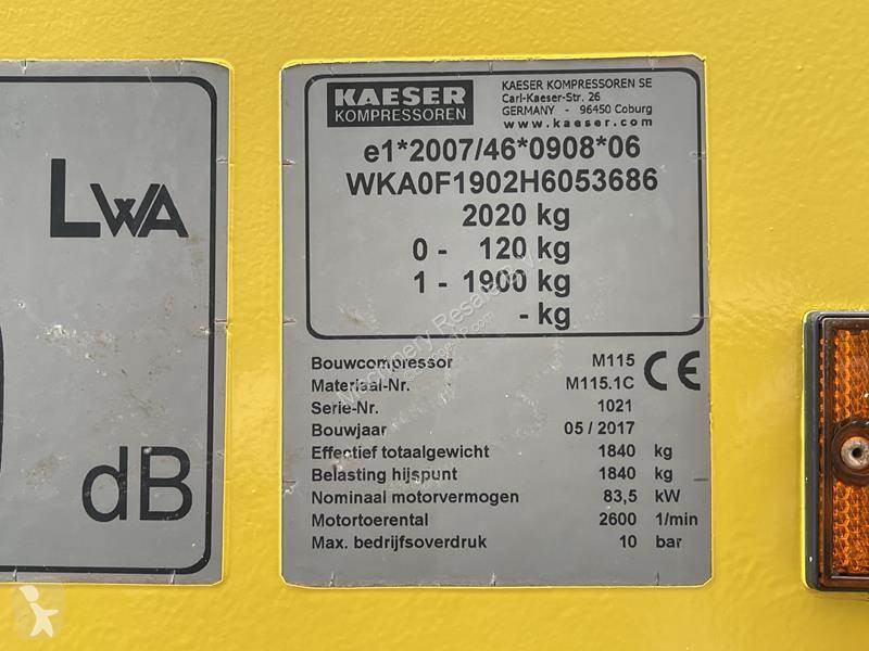 Entreprenørmaskiner Kaeser M 115 - N